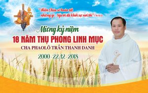 Phông nền lễ kỷ niệm thụ phong linh mục