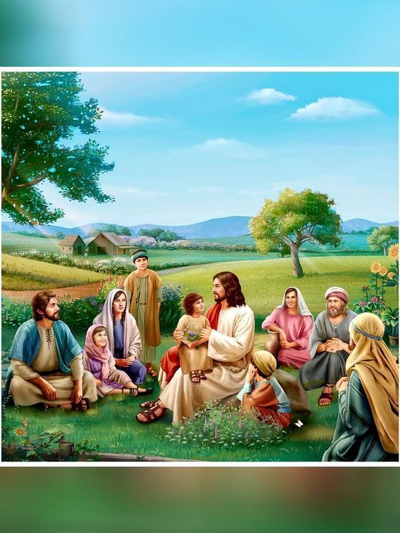 Ảnh Công Giáo-Chân Dung Chúa Giêsu-Chúa Giêsu rao giảng nước trời