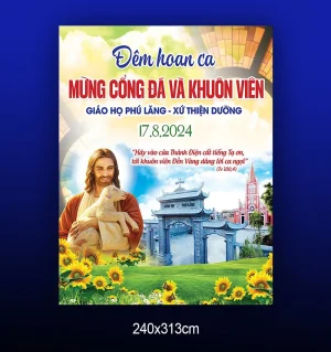 Phông sân khấu khánh thành