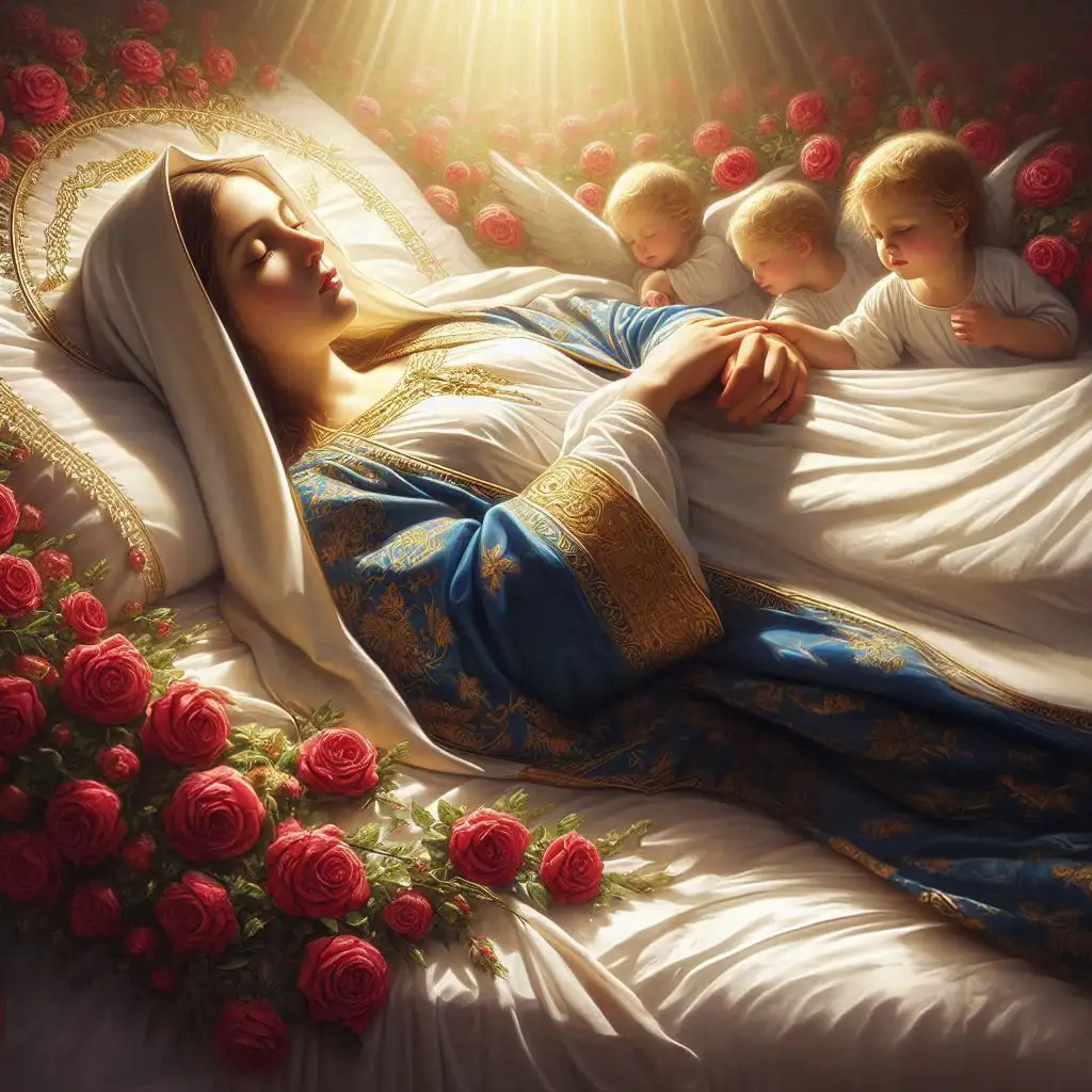 Anhconggiao.net - Ảnh Đức Mẹ nằm ngủ