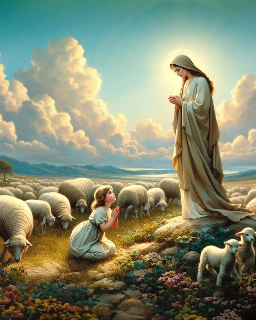 Anhconggiao.net - Ảnh Đức mẹ hiện ra với em bé