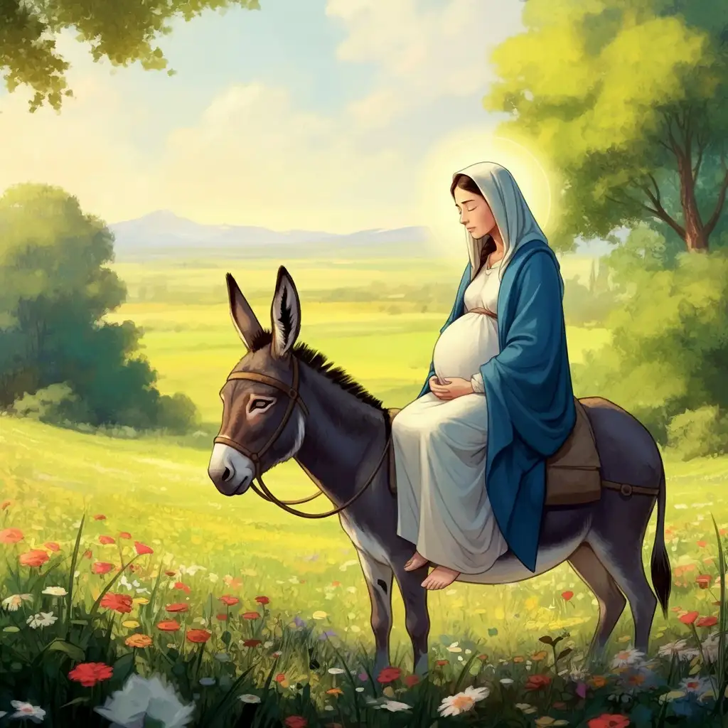 Ảnh Đức Maria mang thai