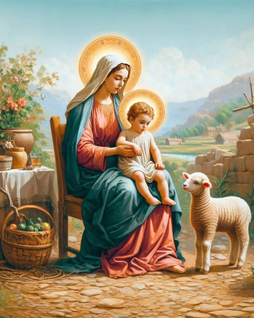 Anhconggiao.net - Ảnh Đức Maria bế chúa con