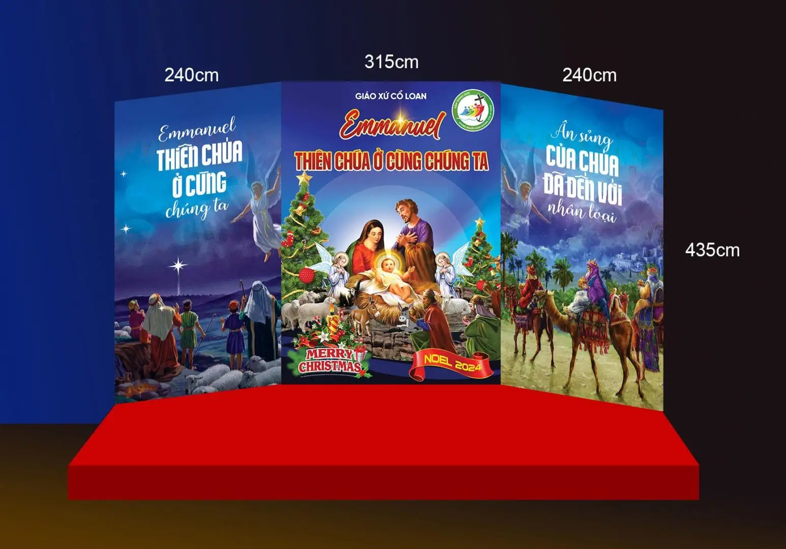 Anhconggiao.net - Phông sân khấu Giáng sinh