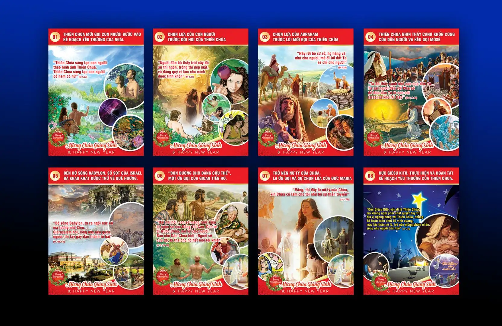 Anhconggiao.net - 8 chặng lịch sử cứu độ trang trí giáng sinh