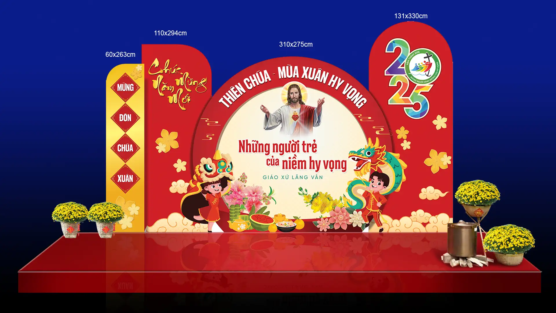 Anhconggiao.net - Backdrop chụp ảnh tết