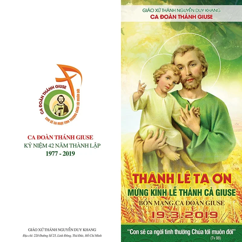 Thiệp mời bổn mạng Giuse