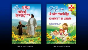 Phông sân khấu bổn mạng Goretti